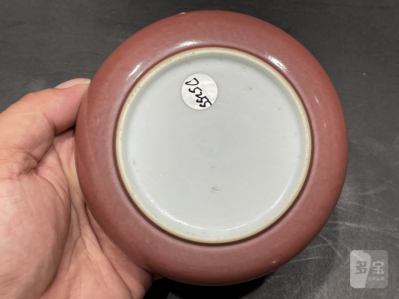 清康熙 豇豆红镗锣洗 - 图10